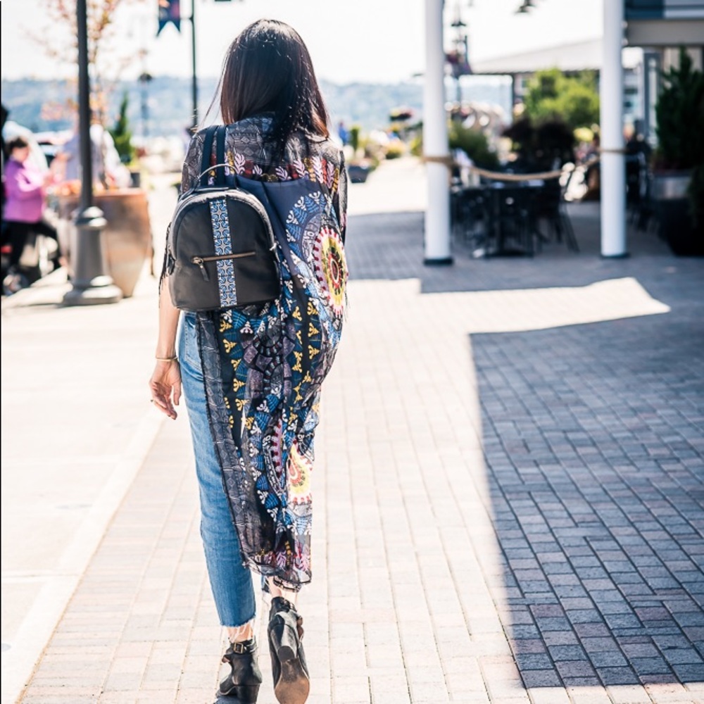Italian leather backpack NWT - Picture 6 of 7